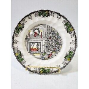 Vintage Johnson Brothers The Friendly Village Christmas Dinner Plate 10.5"